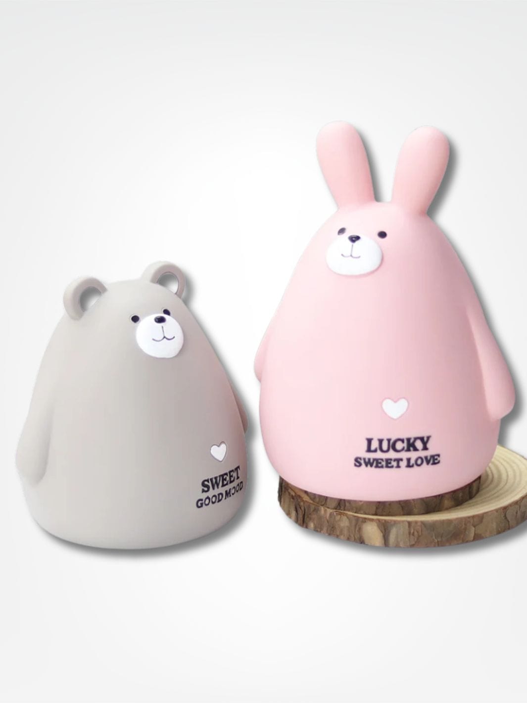 Tirelire dessin <br> Lapin & Ours Mignons