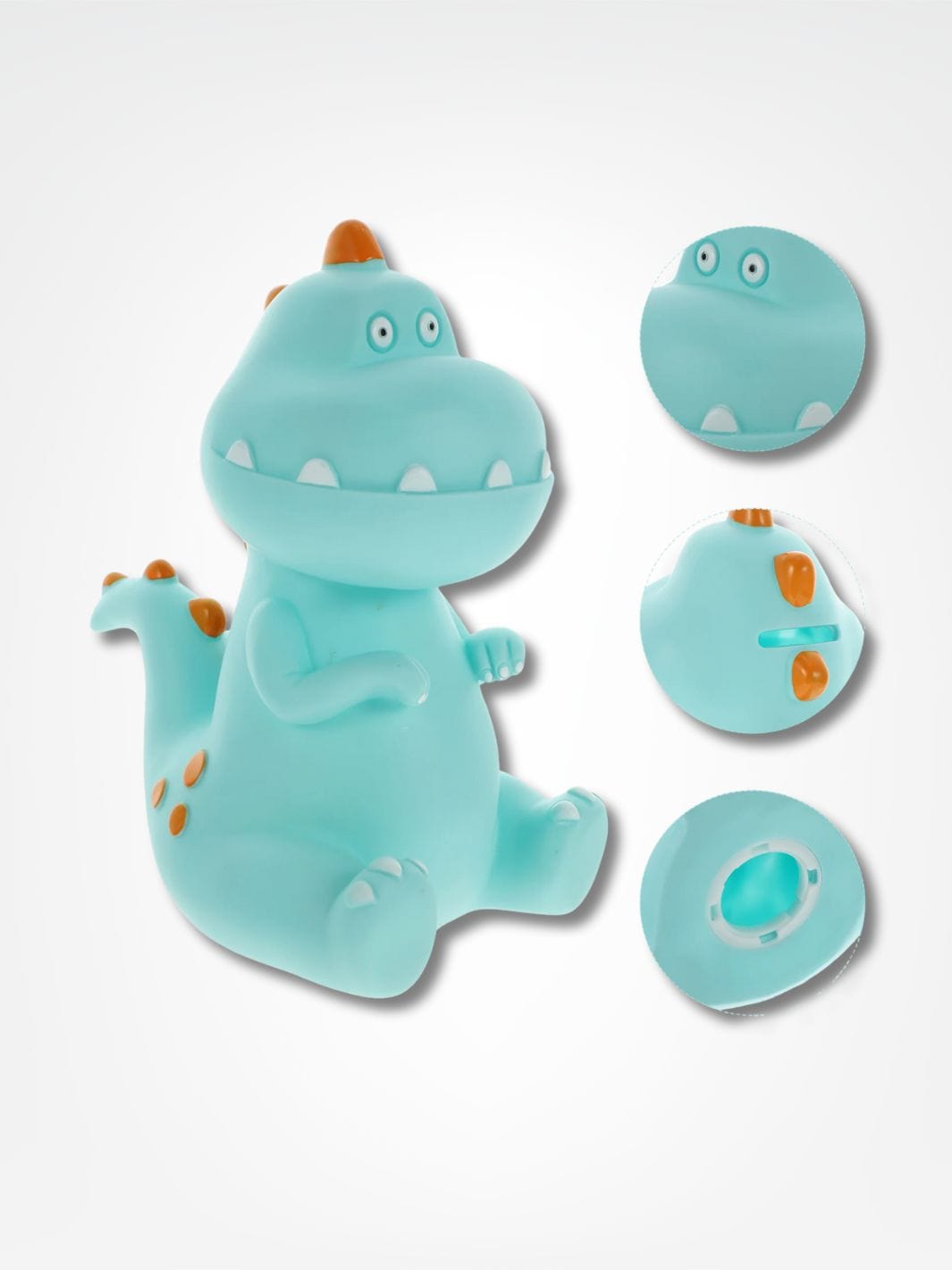 Tirelire dinosaure bleu <br> Mon petit dino Bleu