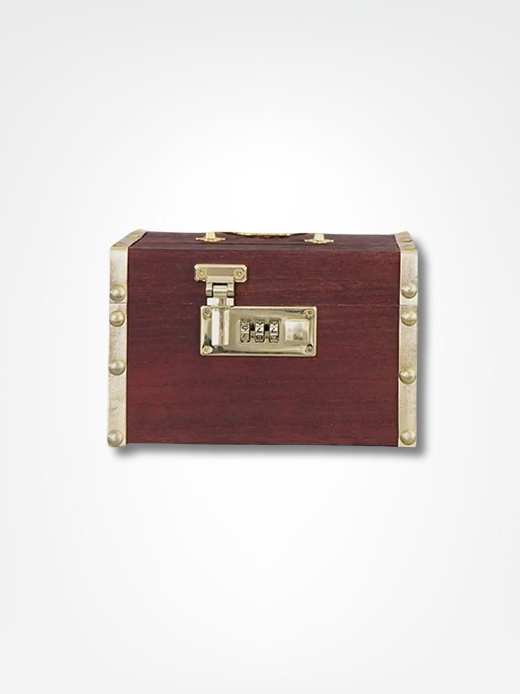 Tirelire dorée <br> Le coffre de pirate Bois foncé