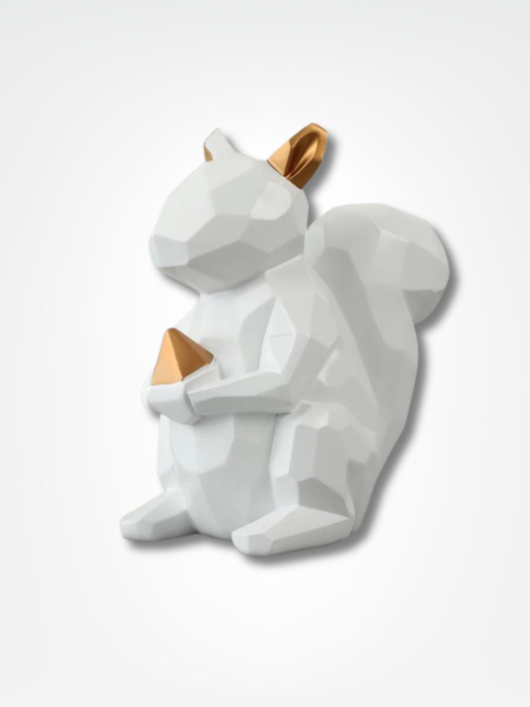 Tirelire écureuil <br> Le caisse noisette élégant Blanc