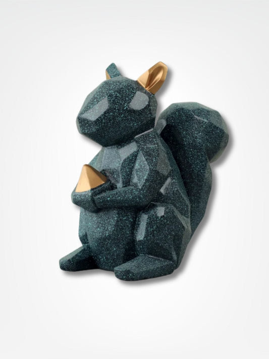 Tirelire écureuil <br> Le caisse noisette élégant Bleu