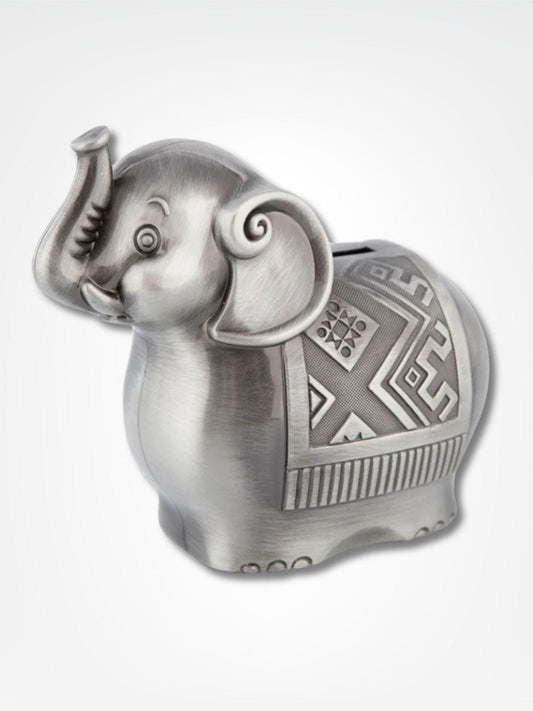 Tirelire éléphant <br> L'éléphant sacré Métal