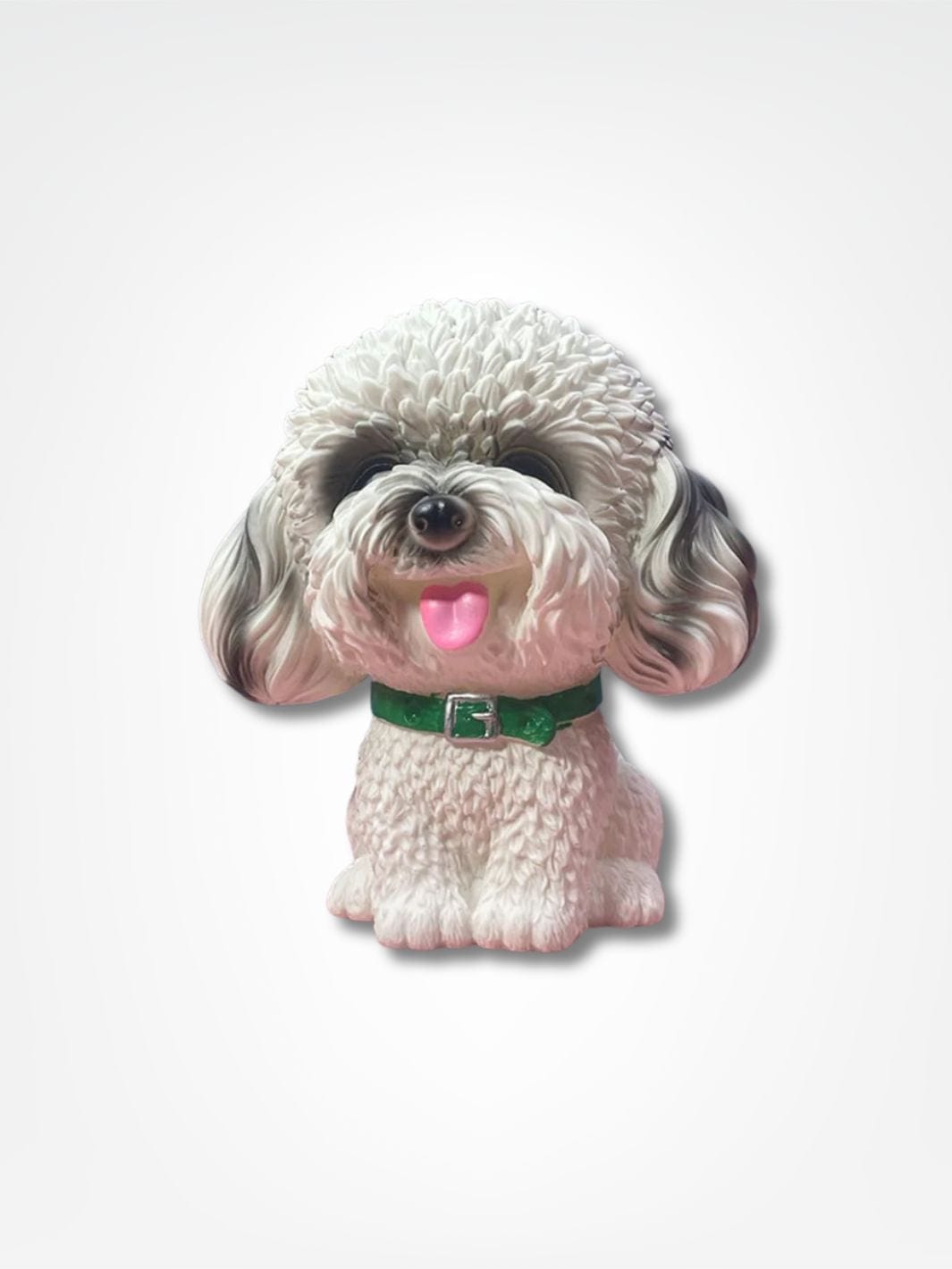 Tirelire en forme de chien <br> Le petit toutou Caniche | Blanc