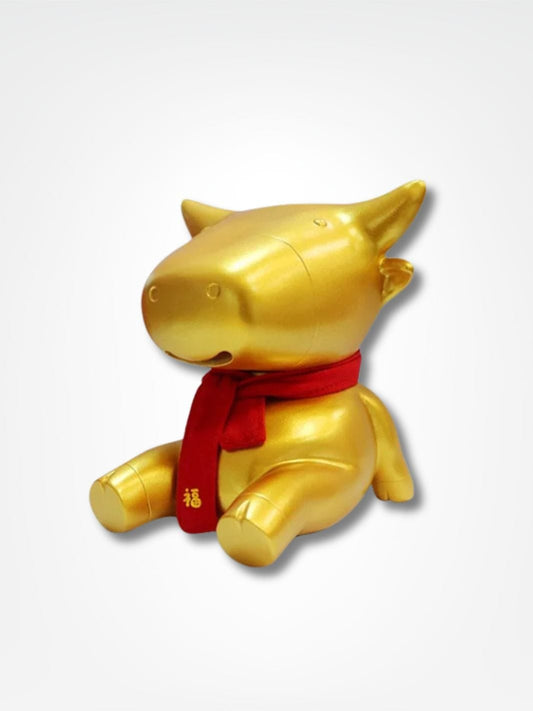 Tirelire en forme de vache <br> La réserve dorée Or