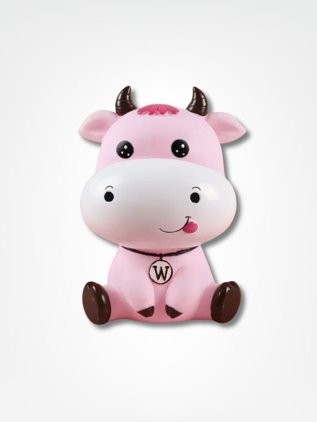 Tirelire enfant 3 ans <br> La petite vache adorable Rose | Yeux ouverts