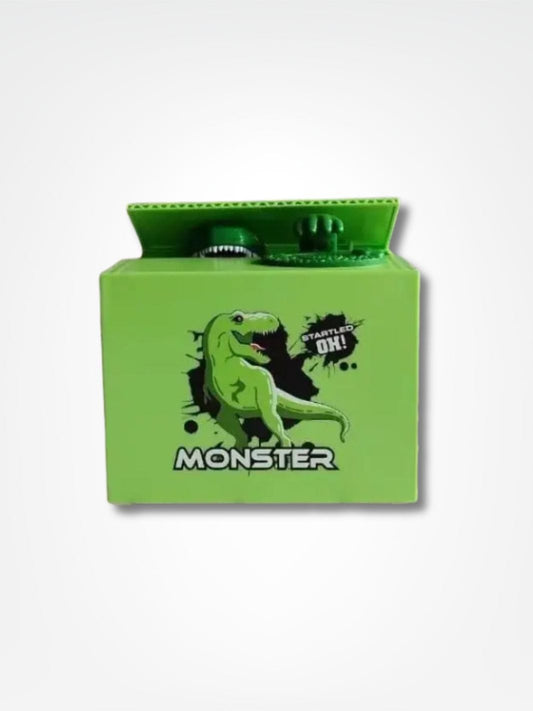 Tirelire enfant dinosaure <br> Jurassik Épargne Vert