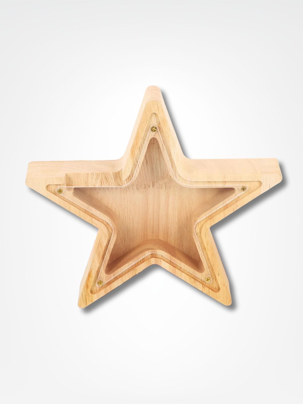 Tirelire étoile <br> La magie en bois Bois clair