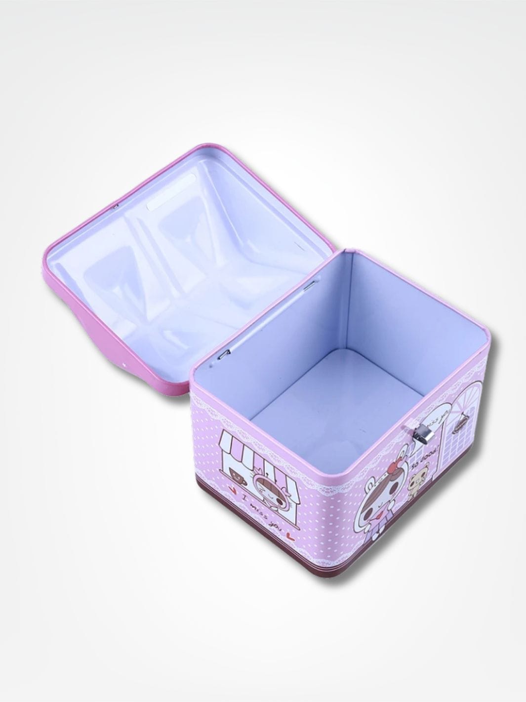 Tirelire forme maison <br> Le coffre verrouillé