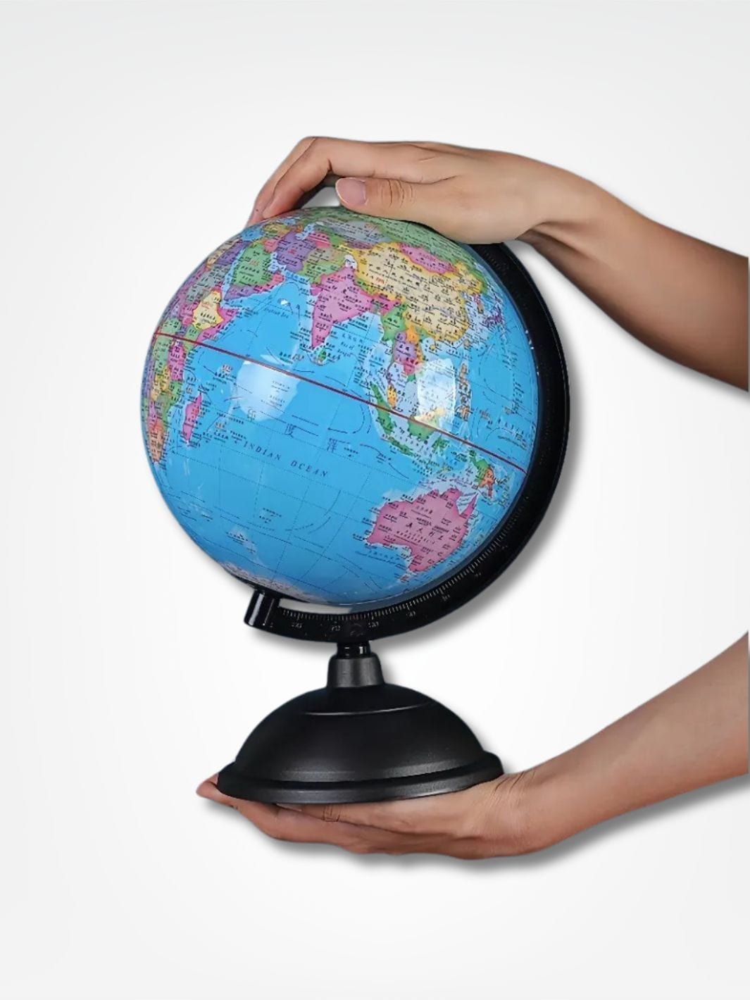 Tirelire globe terrestre <br> Économies du Monde Bleu