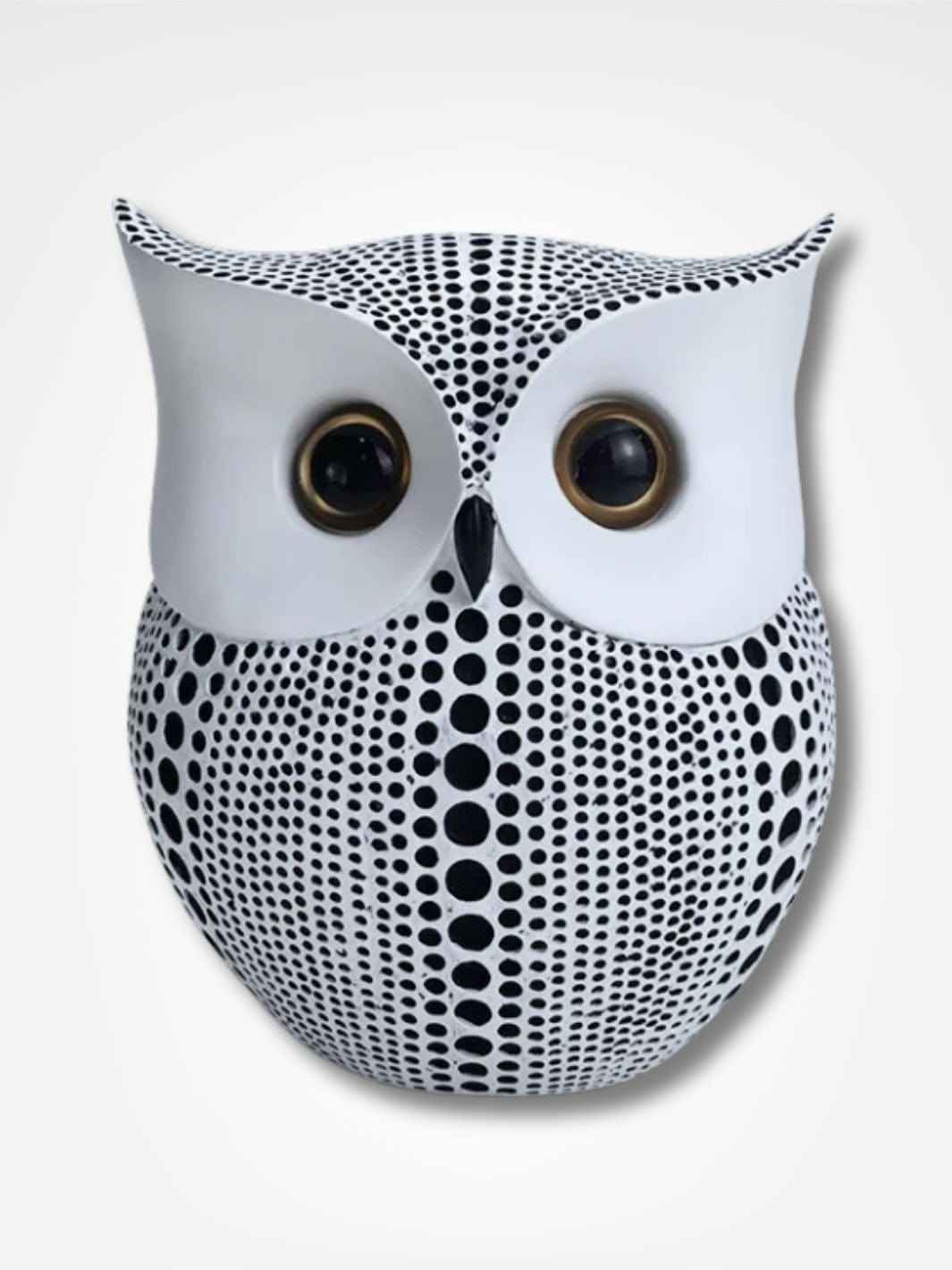 Tirelire hibou <br> Le trésor plumé Blanc