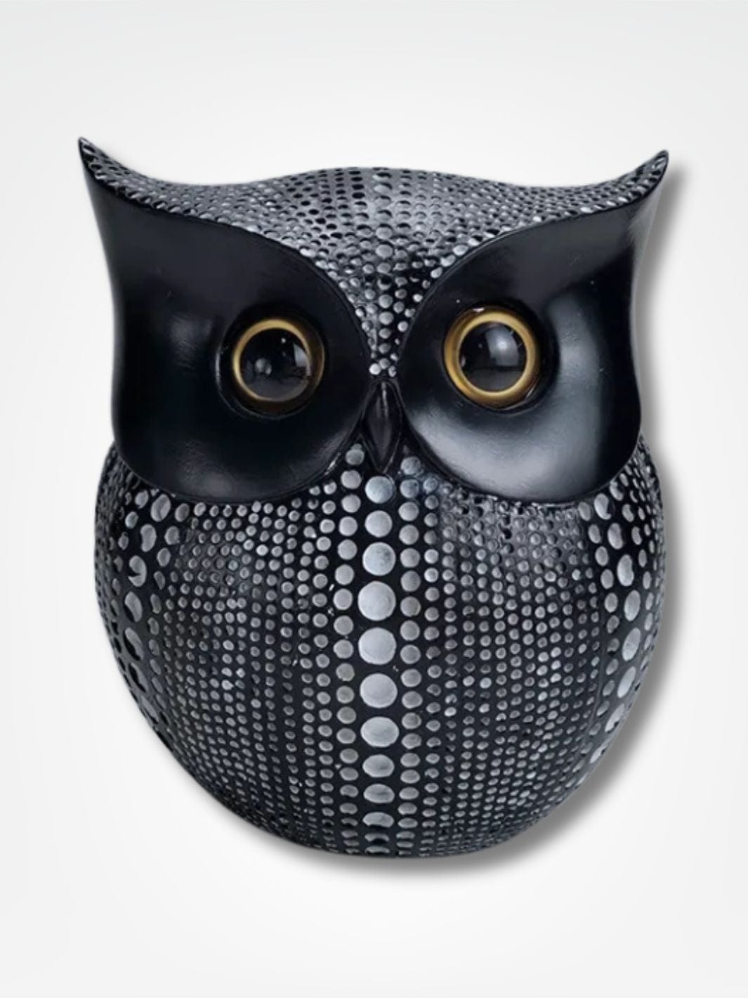 Tirelire hibou <br> Le trésor plumé Noir