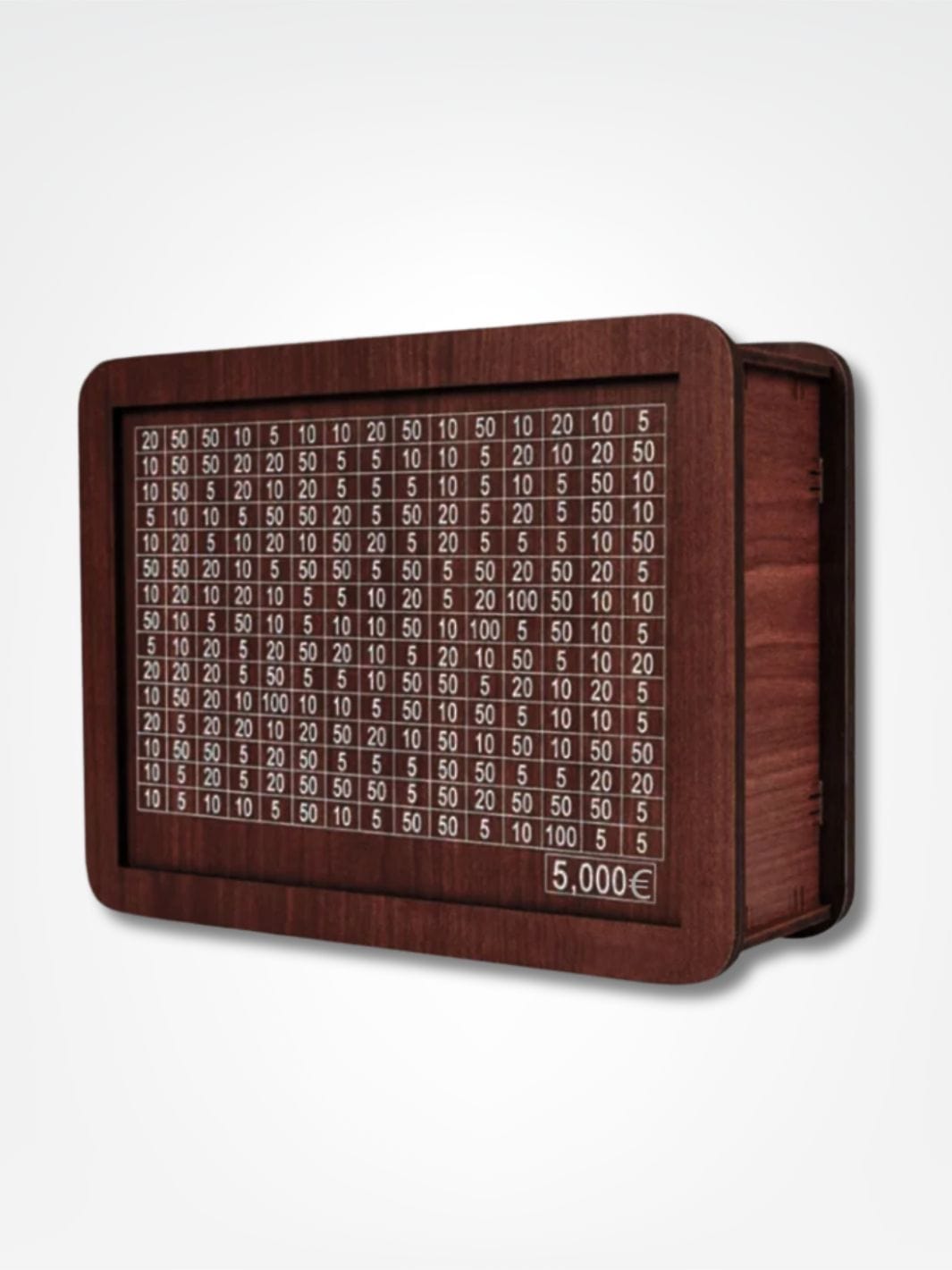 Tirelire japonaise 10000 <br> La kakebo Bois foncé / 5000 €