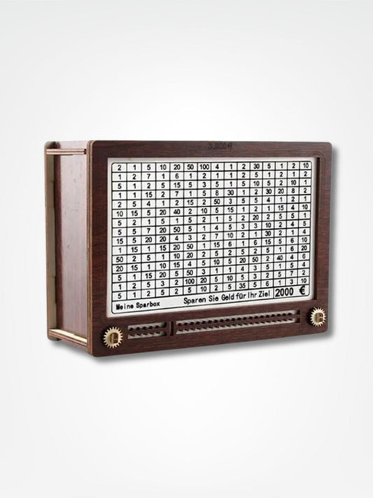 Tirelire japonaise en bois <br> La kakebo vintage