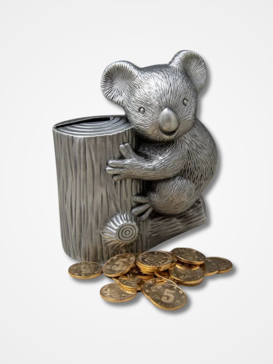 Tirelire koala <br> Le koala banquier Métal