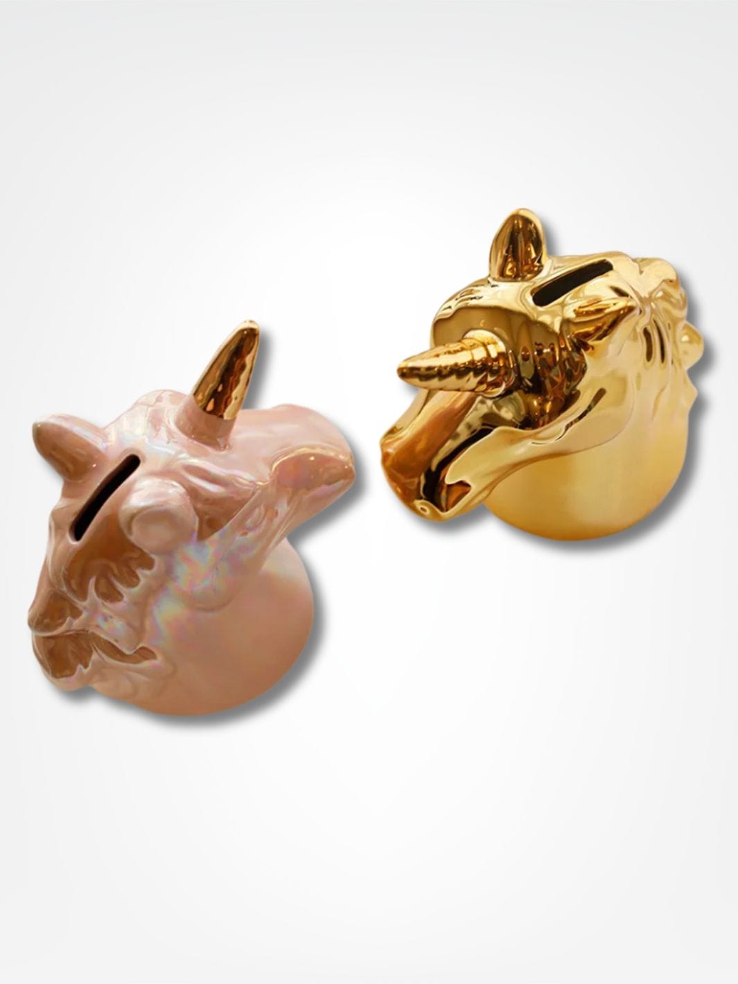 Tirelire licorne céramique <br> Rêve Pailleté