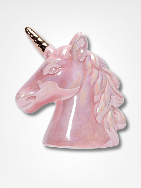 Tirelire licorne céramique <br> Rêve Pailleté Rose