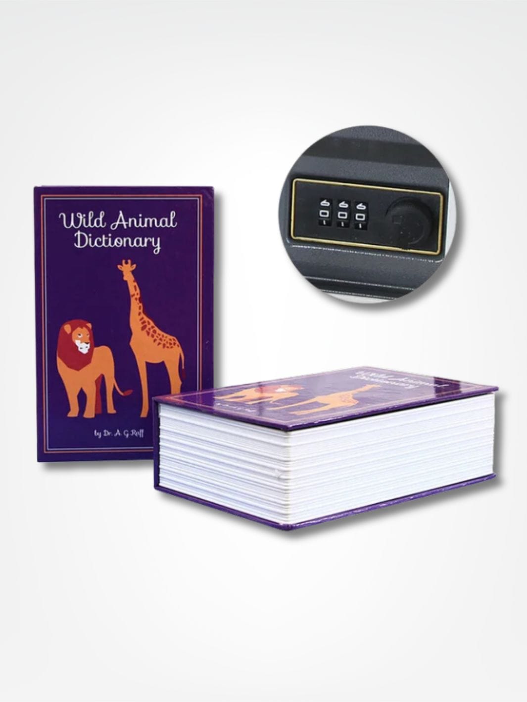 Tirelire livre <br> Secrète et Sécurisée Mauve | Fermeture Code