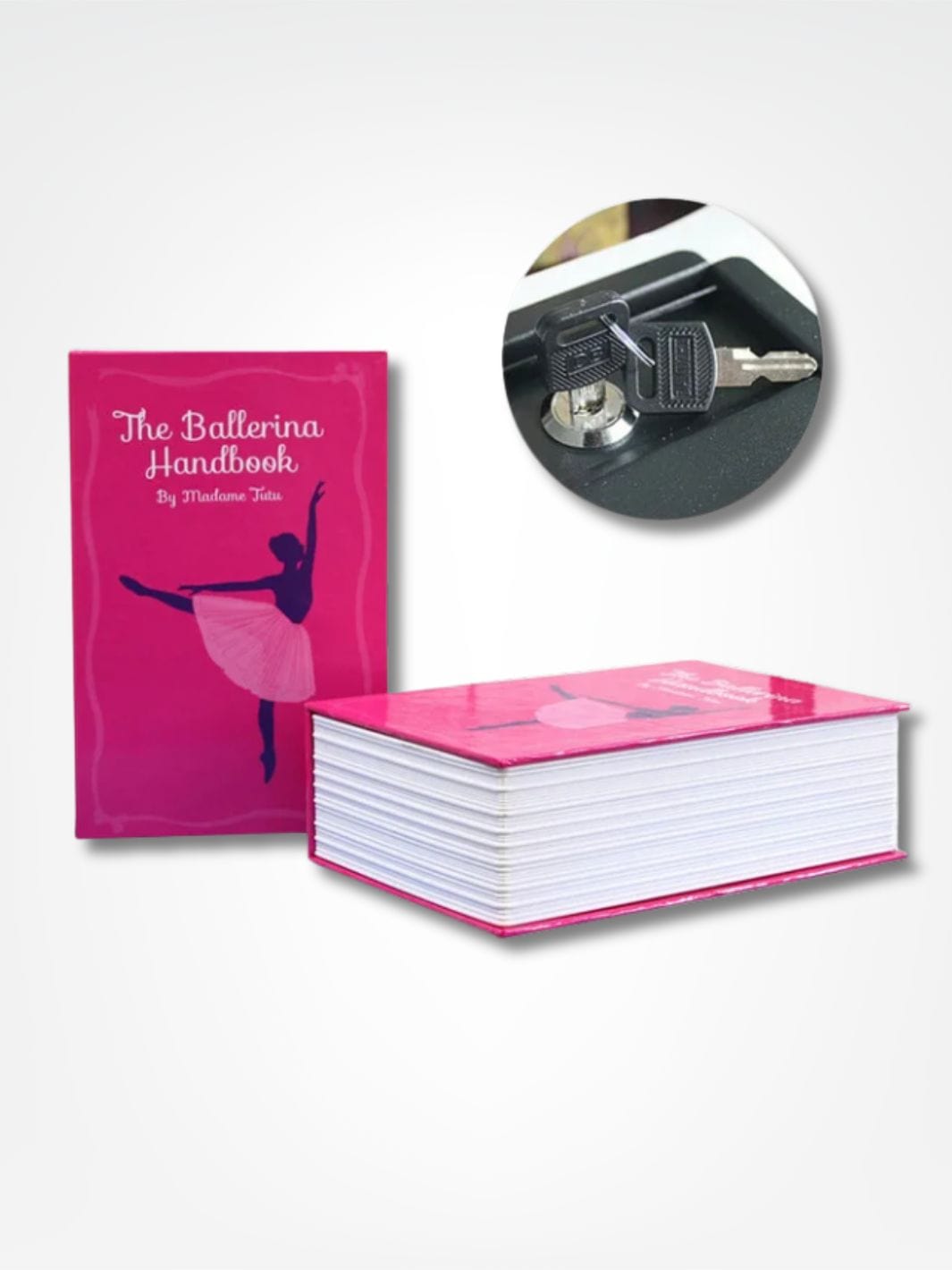 Tirelire livre <br> Secrète et Sécurisée Rose | Fermeture Clé