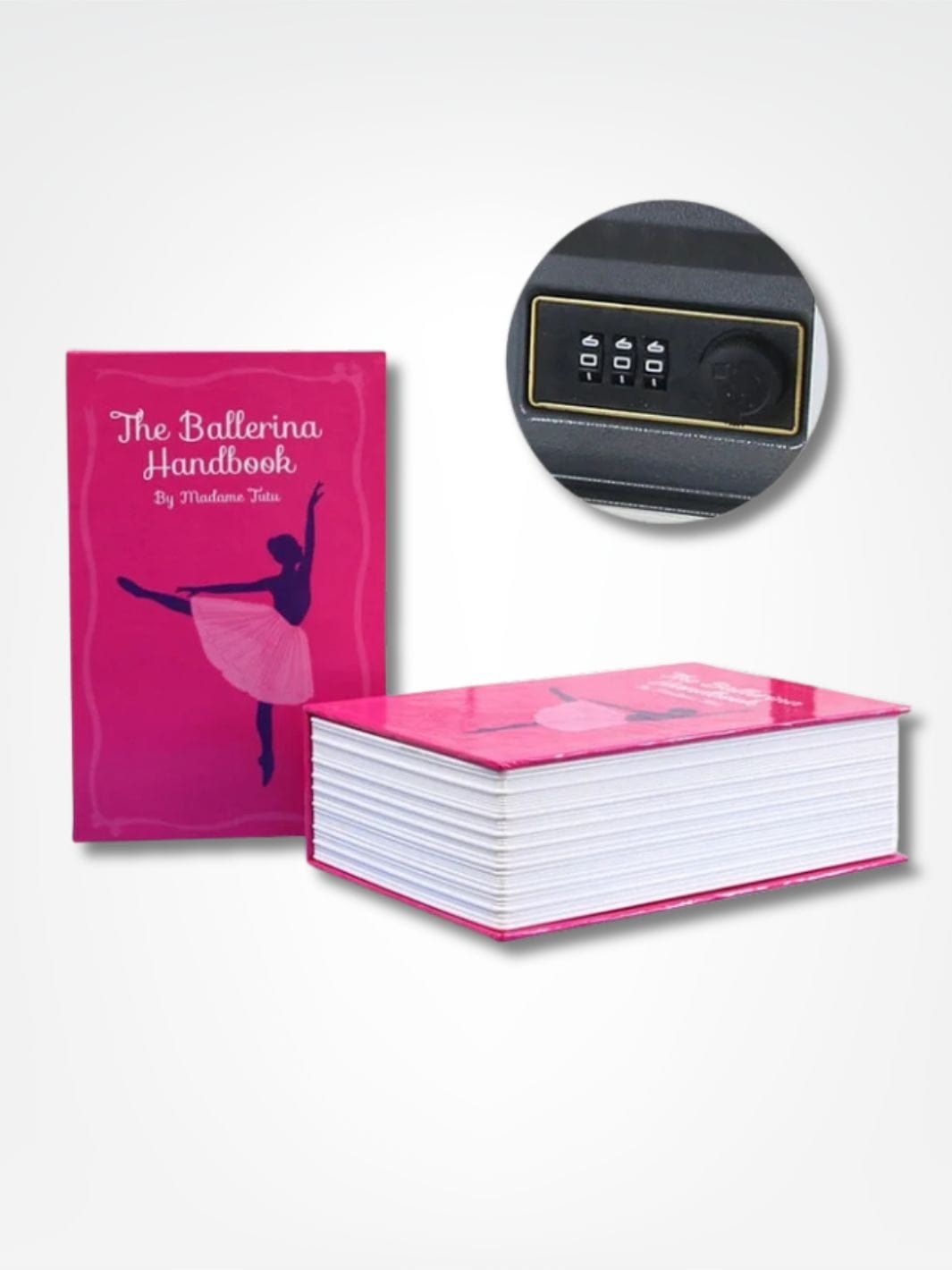 Tirelire livre <br> Secrète et Sécurisée Rose | Fermeture Code