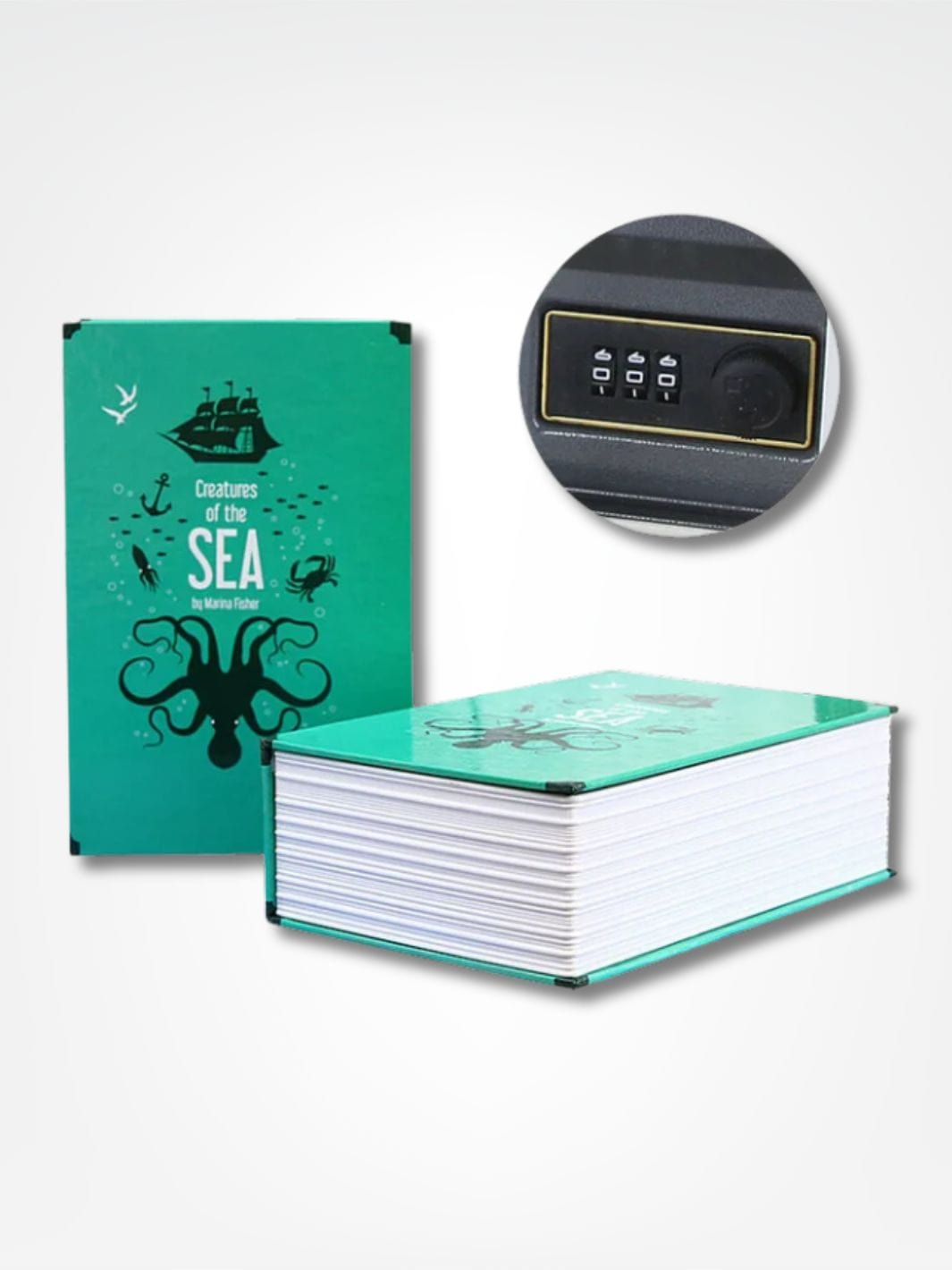 Tirelire livre <br> Secrète et Sécurisée Vert | Fermeture Code
