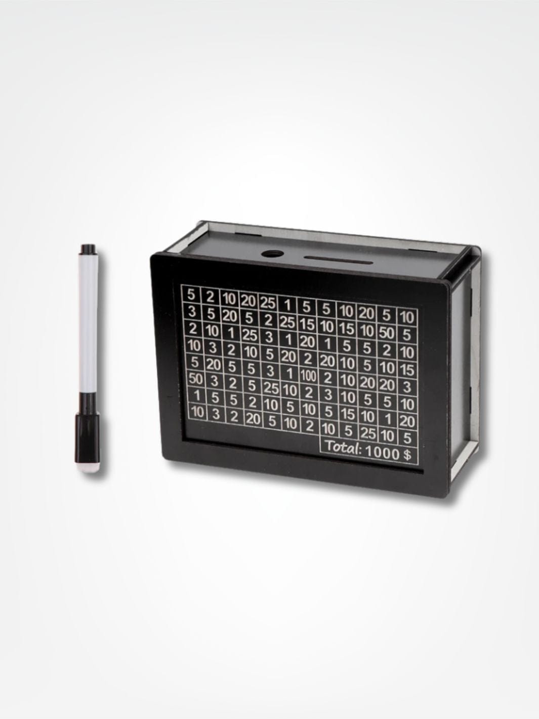Tirelire magique japonaise <br> La kakebo noire Bois noir / 1000 €