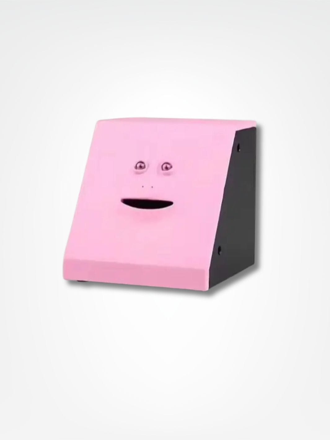 Tirelire mange pièce <br> Le visage mangeur de pièces Rose Classique