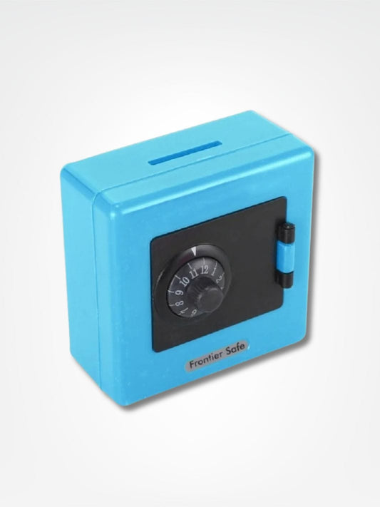 Tirelire mini coffre-fort <br> Petit Fortuné Bleu