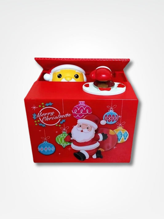 Tirelire Noël <br> Le Père Noël magique Rouge