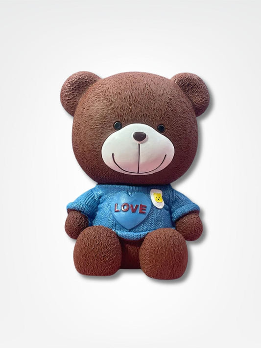 Tirelire ourson <br> Câlin Économique Bleu