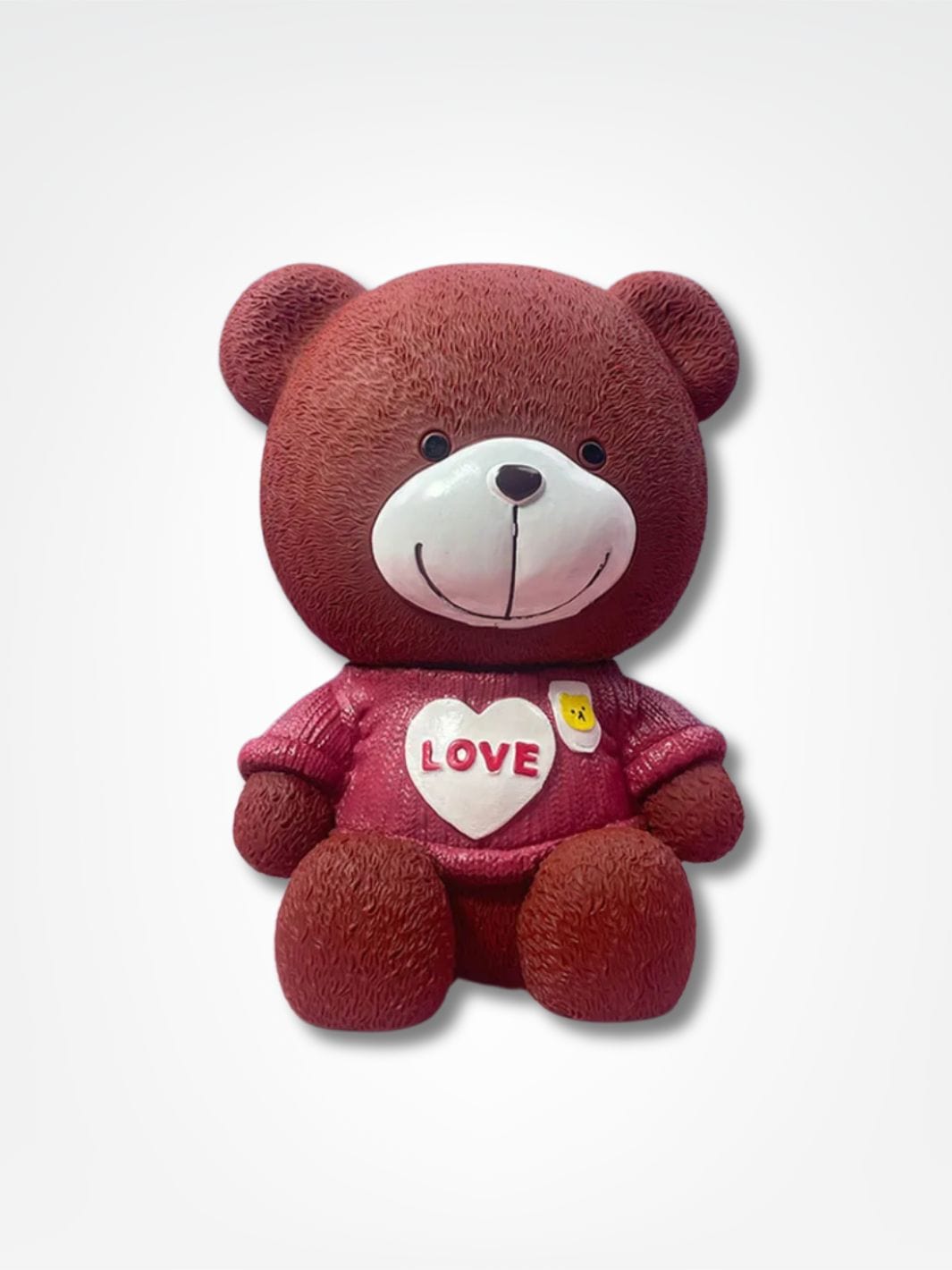 Tirelire ourson <br> Câlin Économique Rouge