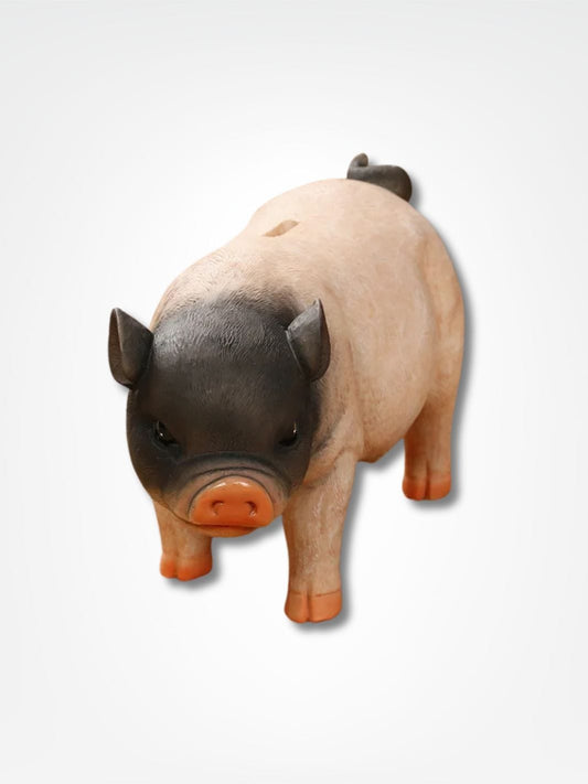 Tirelire petit cochon <br> Rigolo et Pratique Rose & Noir