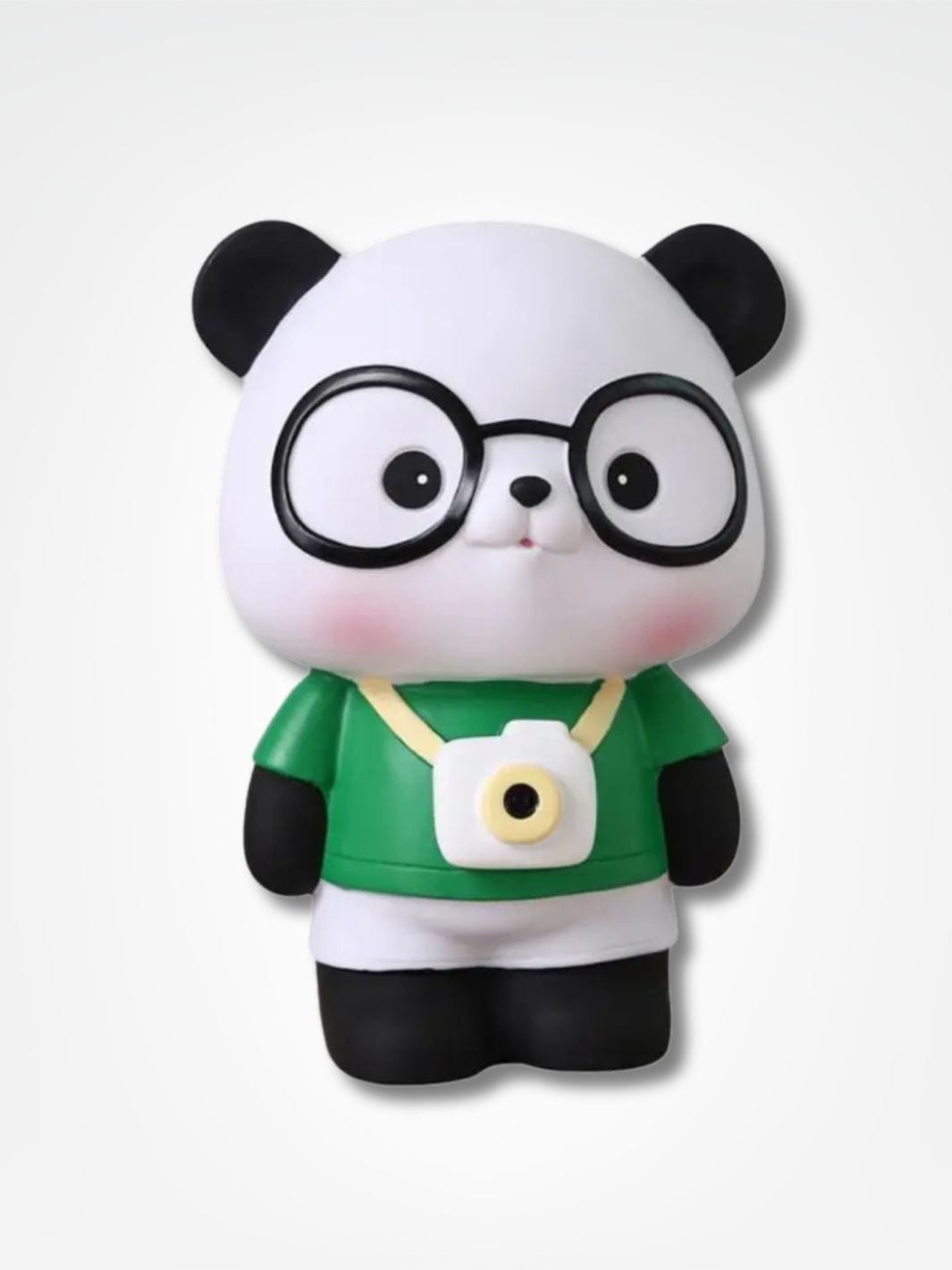 Tirelire photo <br> Le panda touriste Vert