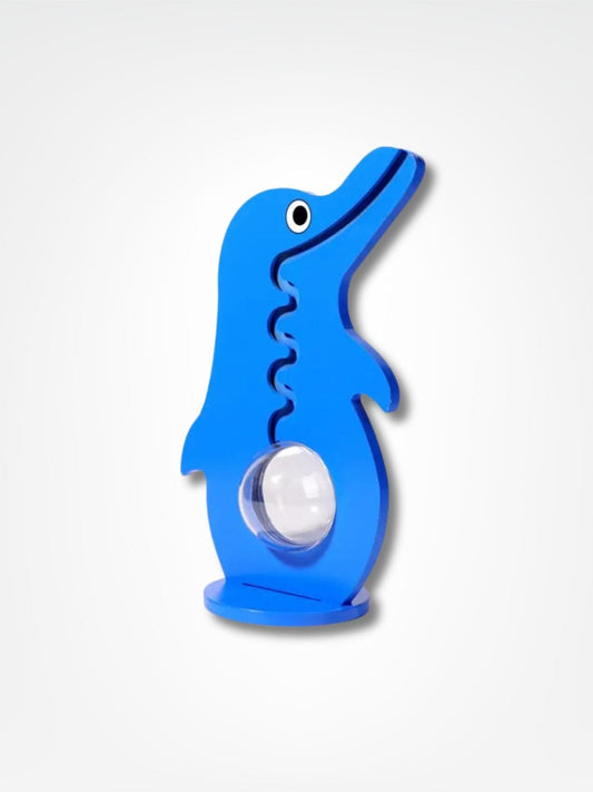 Tirelire pingouin <br> Économie Glaciale Bleu