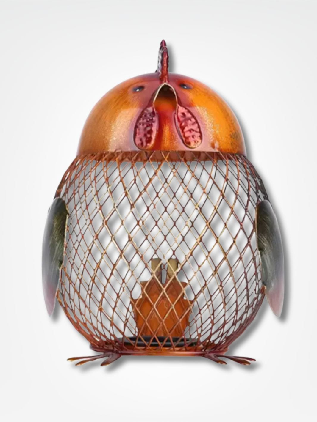 Tirelire poule <br> La Cocotte en Fer Orange