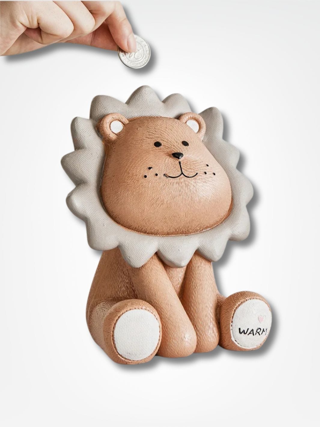 Tirelire pour enfant <br> Le lion mignon