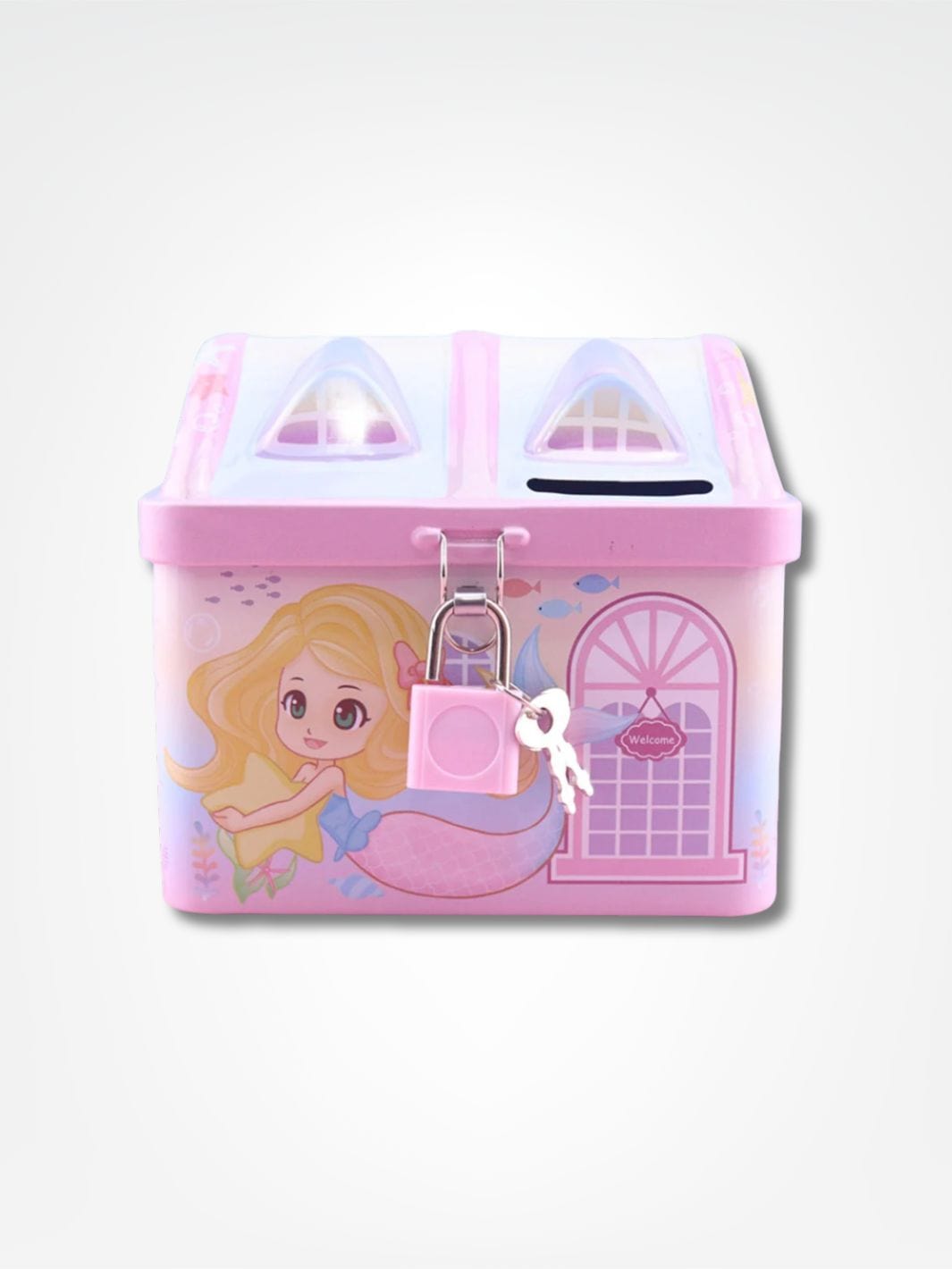 Tirelire princesse <br> La petite maison sécurisée Rose