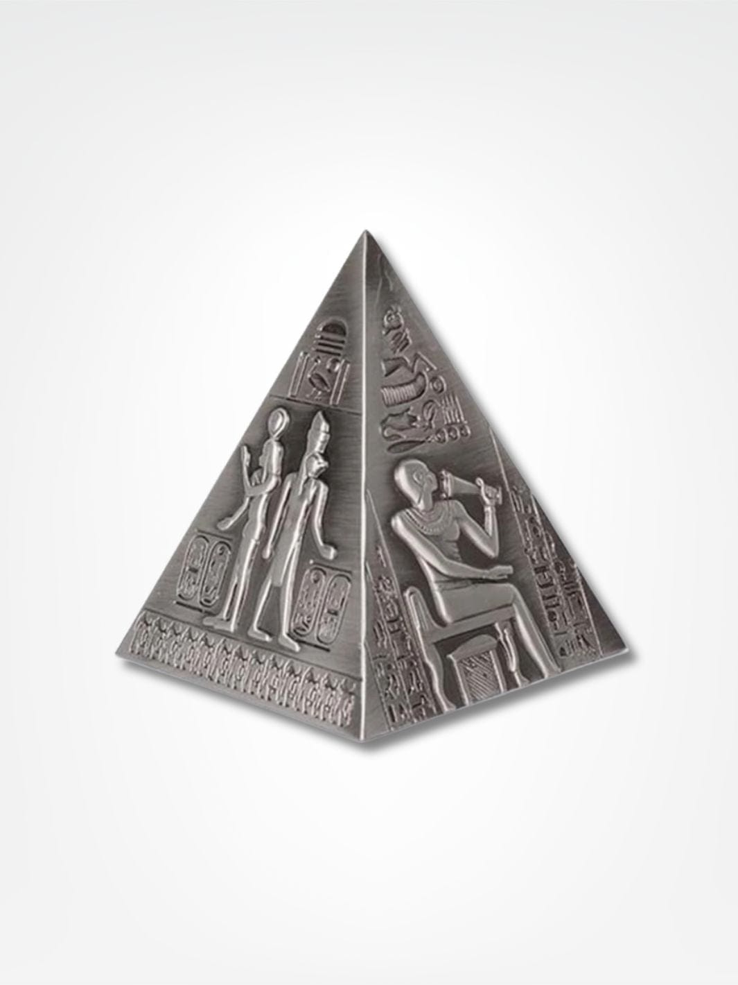 Tirelire pyramide <br> Origine Égyptienne Métal