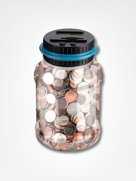 Tirelire qui compte l'argent <br> La compteuse à pièces Transparent / Euro