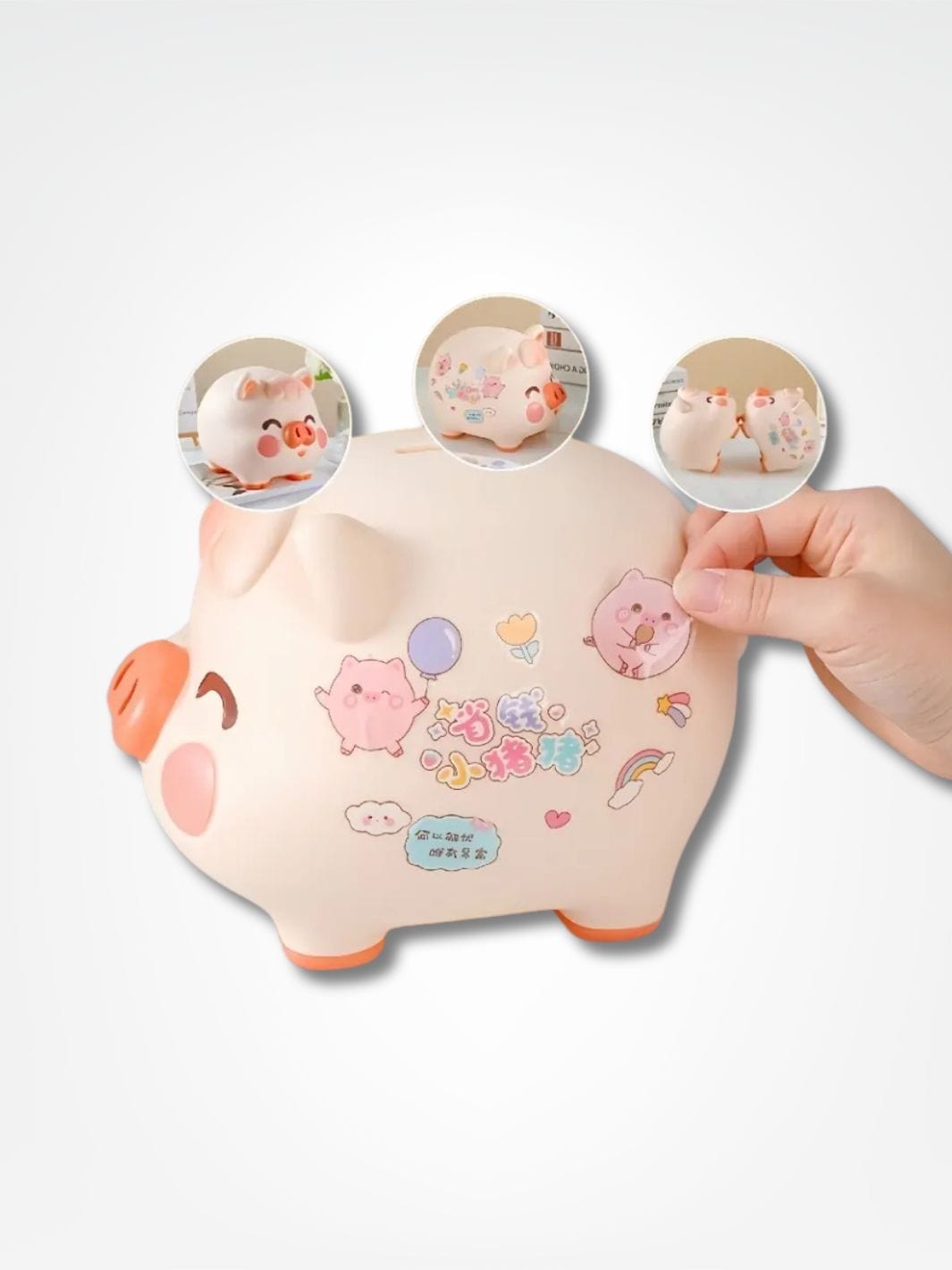 Tirelire rose <br> Le cochon kawaii