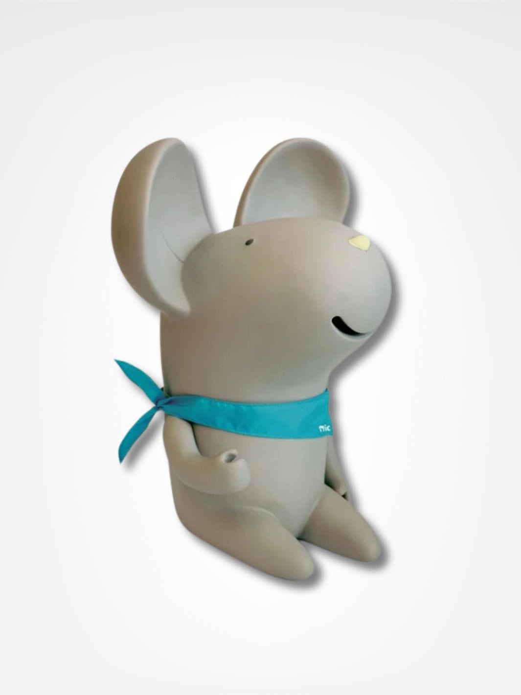 Tirelire souris <br> La petite frimousse Gris / Assis