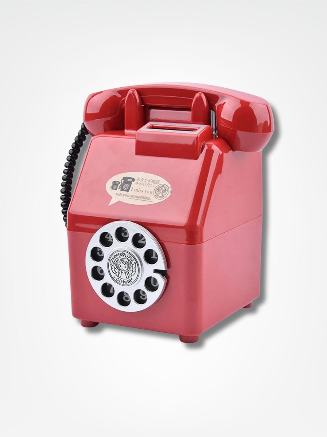 Tirelire téléphone <br> L'économie à l'ancienne Rouge