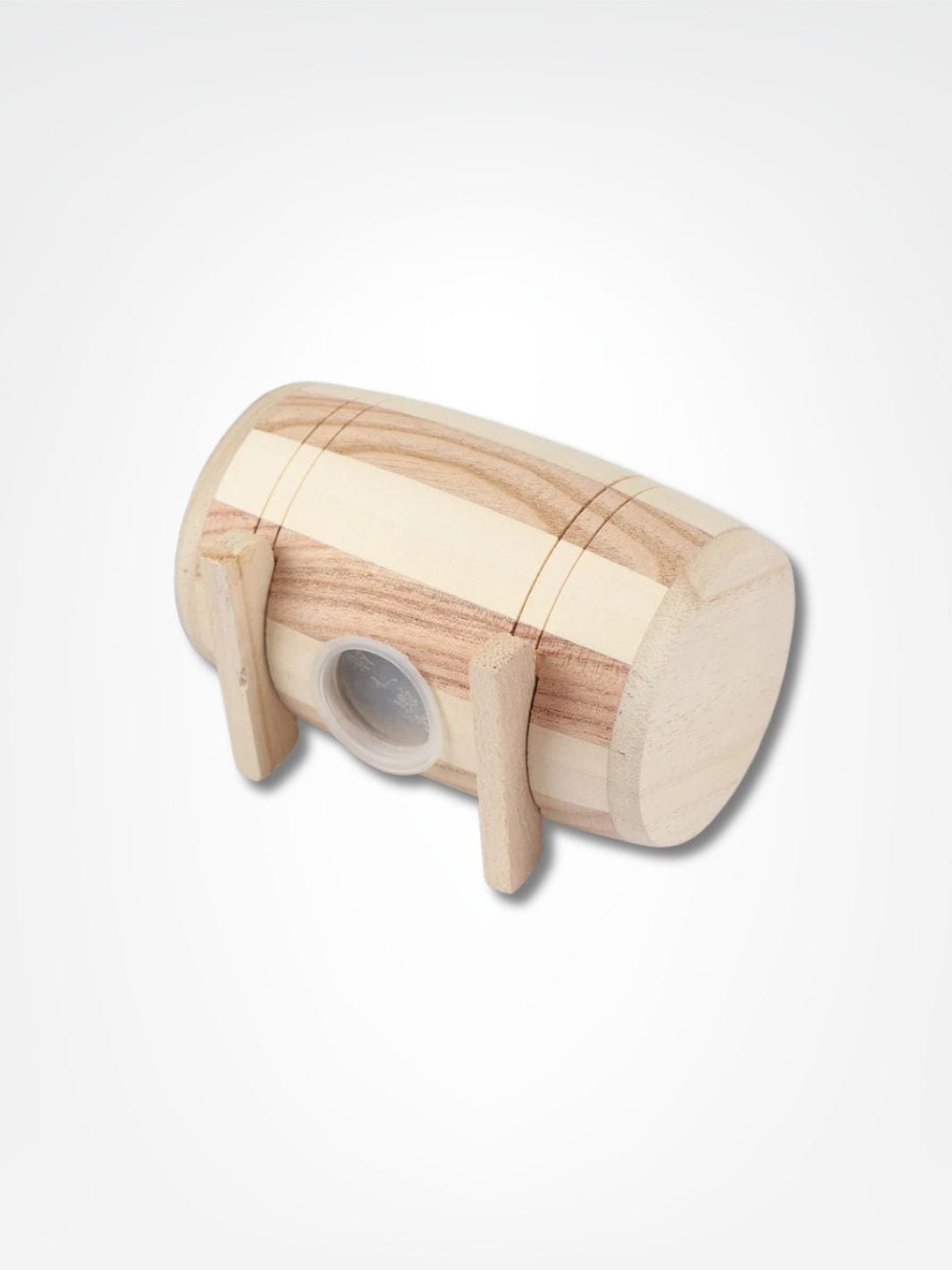 Tirelire tonneau bois <br> Le baril à pièces Bois clair