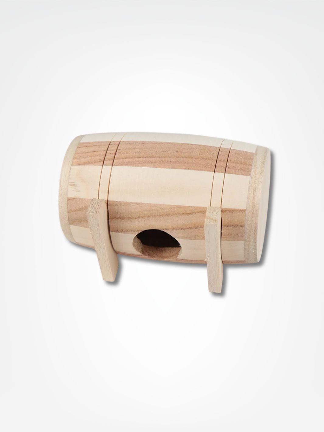 Tirelire tonneau bois <br> Le baril à pièces Bois clair