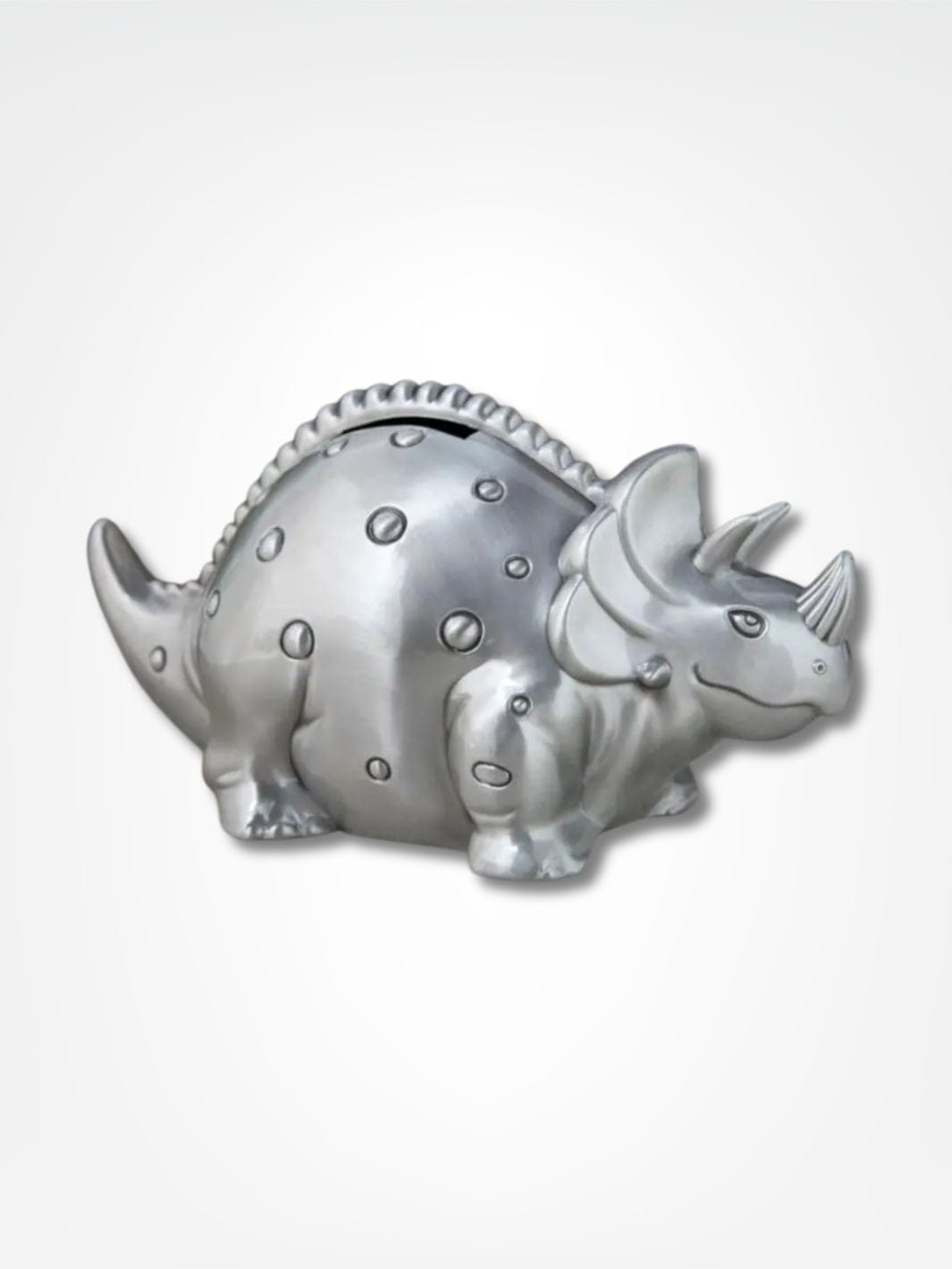 Tirelire tricératops <br> Dino'Bank Argent