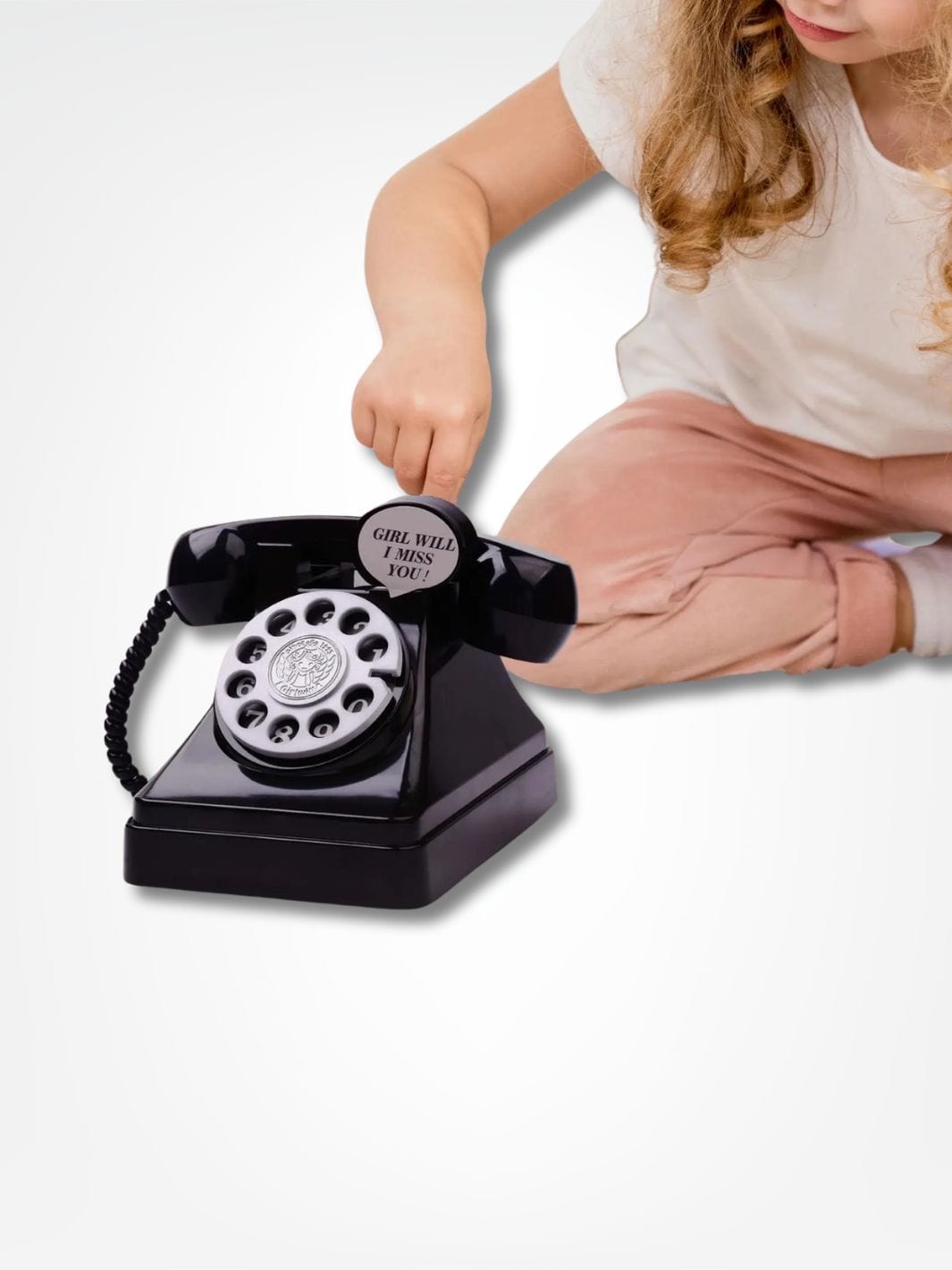 Tirelire vintage <br> Téléphone Années 80 Noir