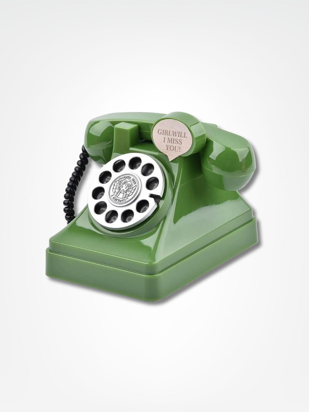 Tirelire vintage <br> Téléphone Années 80 Vert
